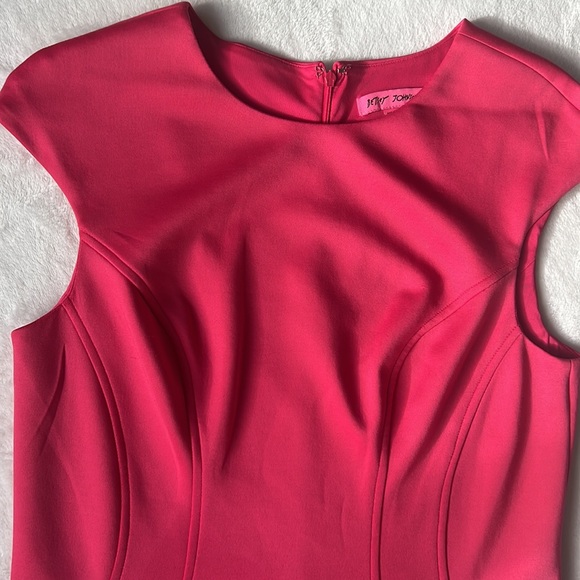 Betsey Johnson hot pink dress - Picture 3 of 10
